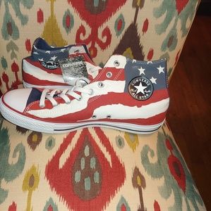 American Flag Converse Shoes (unisex)